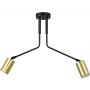 Emibig Verno lampa podsufitowa 2x8 W czarna-złota 655/2 zdj.1