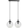 Emibig Cosmo lampa wisząca 2x40W czarny/przezroczysty 711/2 zdj.1