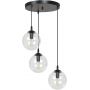 Emibig Cosmo lampa wisząca 3x40W czarny/przezroczysty 711/3PREM zdj.1