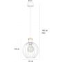 Emibig Barbado lampa wisząca 1x15 W biała 755/1 zdj.2