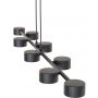 Emibig Megara lampa wisząca 8x12 W czarna 1439/8 zdj.5