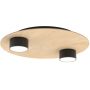 Emibig Pixo lampa podsufitowa 2x12 W czarna-drewno 1443/2 zdj.3
