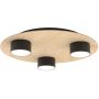 Emibig Pixo lampa podsufitowa 3x12 W czarna-drewno 1443/3 zdj.3