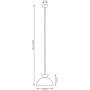 Emibig Lunaro lampa wisząca 1x12 W czarna 1471/1S zdj.2