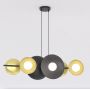 Emibig Volum 6 BL Gold lampa wisząca 6x8 W czarna/złota 1483/6 zdj.1