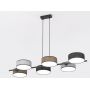 Emibig Drumz lampa wisząca 6x10 W czarna/szary/beżowa 1566/6 zdj.1