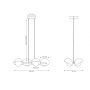 Emibig Boom lampa wisząca 4x8 W czarna 1589/4 zdj.2