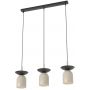 Emibig Ego lampa wisząca 3x10 W czarna/cappuccino 1612/3 zdj.1