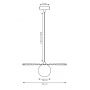 Emibig Umbra lampa wisząca 1x8 W biała 1727/1 zdj.2