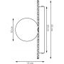 Emibig Umbra kinkiet 1x8 W burgund 1729/K1M zdj.2