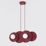 Emibig Umbra lampa wisząca 4x8 W burgund 1729/4 zdj.1