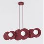 Emibig Umbra lampa wisząca 6x8 W burgund 1729/6 zdj.1
