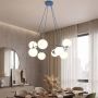 Emibig Azura lampa wisząca 8x10 W niebieska-opal 1830/8 zdj.5