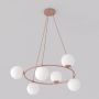 Emibig Azura lampa wisząca 6x10 W koral-opal 1831/6 zdj.1