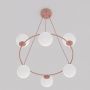 Emibig Azura lampa wisząca 6x10 W koral-opal 1831/6 zdj.3
