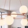 Emibig Azura lampa wisząca 6x10 W koral-opal 1831/6 zdj.4