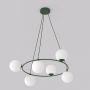 Emibig Azura lampa wisząca 6x10 W zielona-opal 1832/6 zdj.1