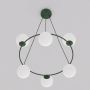 Emibig Azura lampa wisząca 6x10 W zielona-opal 1832/6 zdj.3