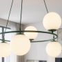 Emibig Azura lampa wisząca 6x10 W zielona-opal 1832/6 zdj.4