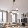 Emibig Azura lampa wisząca 6x10 W zielona-opal 1832/6 zdj.5