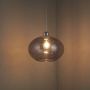 Endon Dimitri lampa wisząca 1x40W szara/przezroczysta 73976 zdj.4