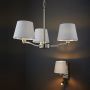 Endon Harvey lampa wisząca 3x40W srebrna/biała 73023 zdj.5