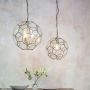 Endon Miele lampa wisząca 1x40W mosiądz/biały 69784 zdj.4