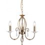 Elstead Lighting Aegean lampa wisząca 3x60 W mosiądz postarzany AG3-AGED-BRASS zdj.1