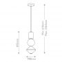 Elstead Lighting lampa wisząca 1x20 W czarna ALM-BIJOU-P3-MB zdj.2