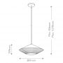 Elstead Lighting Daphne lampa wisząca 1x60 W czarna ALM-DAPHNE-P-L-MB zdj.2