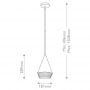 Elstead Lighting Daphne lampa podsufitowa 1x60 W czarna ALM-DAPHNE-P-S-MB zdj.2