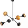 Elstead Lighting Daphne lampa podsufitowa 6x40 W czarna ALM-DAPHNE6-MB zdj.1
