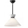 Elstead Lighting Halston lampa podsufitowa 1x60 W czarna ALM-HALSTON-P-M-BK zdj.1