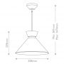 Elstead Lighting Halston lampa podsufitowa 1x60 W czarna ALM-HALSTON-P-M-BK zdj.2