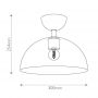 Elstead Lighting Jude lampa podsufitowa 1x60 W złota ALM-JUDE-SF-GD-CL zdj.2