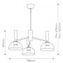 Elstead Lighting Jude lampa podsufitowa 3x60 W ALM-JUDE3-GD-CL zdj.2