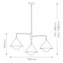 Elstead Lighting Remyck lampa podsufitowa 3x60 W złota ALM-REMYCK3-GD zdj.2