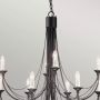 Elstead Lighting Carisbrooke lampa wisząca 12x60 W czarna CB12-BLACK zdj.3