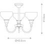Elstead Lighting Cheadle lampa wisząca 3x3 W chrom polerowany BATH-CD3 zdj.2