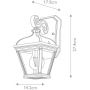 Elstead Lighting Bayview kinkiet zewnętrzny 1x60 W czarny BAYVIEW-2S-BK zdj.2