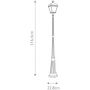 Elstead Lighting Bayview lampa stojąca zewnętrzna 1x60 W czarna BAYVIEW-5L-BK zdj.2