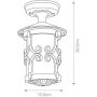 Elstead Lighting Hereford lampa podsufitowa zewnętrzna 1x60 W czarna BL13A-BLACK zdj.2