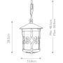Elstead Lighting Hereford lampa wisząca 1x60 W czarna BL13B-BLACK zdj.2