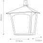 Elstead Lighting York kinkiet zewnętrzny 1x60 W czarny BL15-BLACK zdj.2