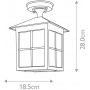 Elstead Lighting Winchester lampa podsufitowa zewnętrzna 1x60 W czarna BL18A-BLACK zdj.2