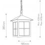 Elstead Lighting Winchester lampa wisząca 1x60 W czarna BL18B-BLACK zdj.2