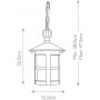Elstead Lighting Hereford lampa wisząca 1x60 W czarna BL21B-BLACK zdj.2