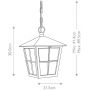 Elstead Lighting Canterbury lampa wisząca 1x60 W czarna BL48M-BLACK zdj.2