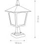 Elstead Lighting York lampa stojąca zewnętrzna 1x60 W czarna BL7-BLACK zdj.2