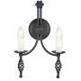 Elstead Lighting Belfry kinkiet 2x60 W czarny BY2-BLACK zdj.1
